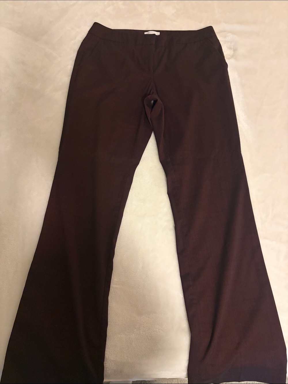 Classic Wide-Leg Pants in Maroon